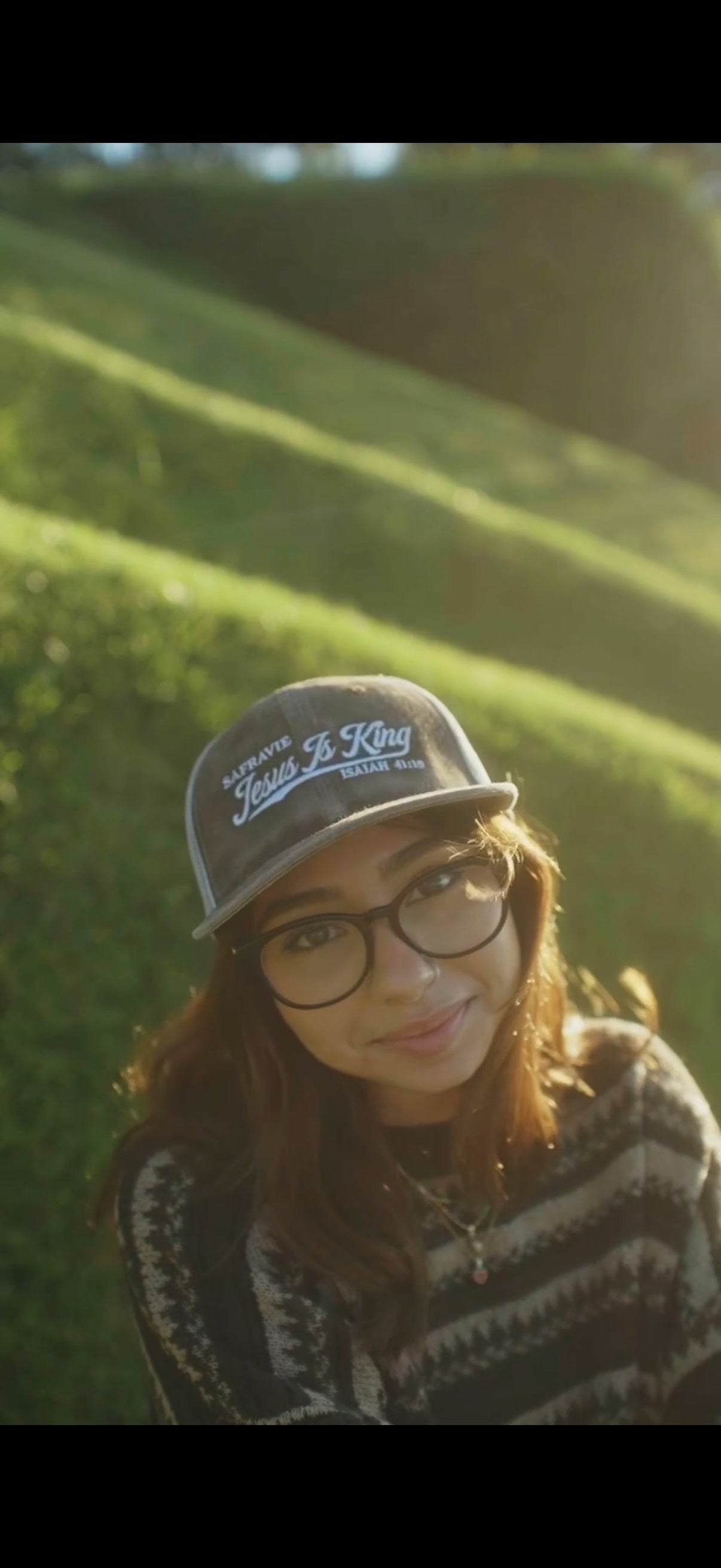 'Jesus Is King' Brown Trucker Hat