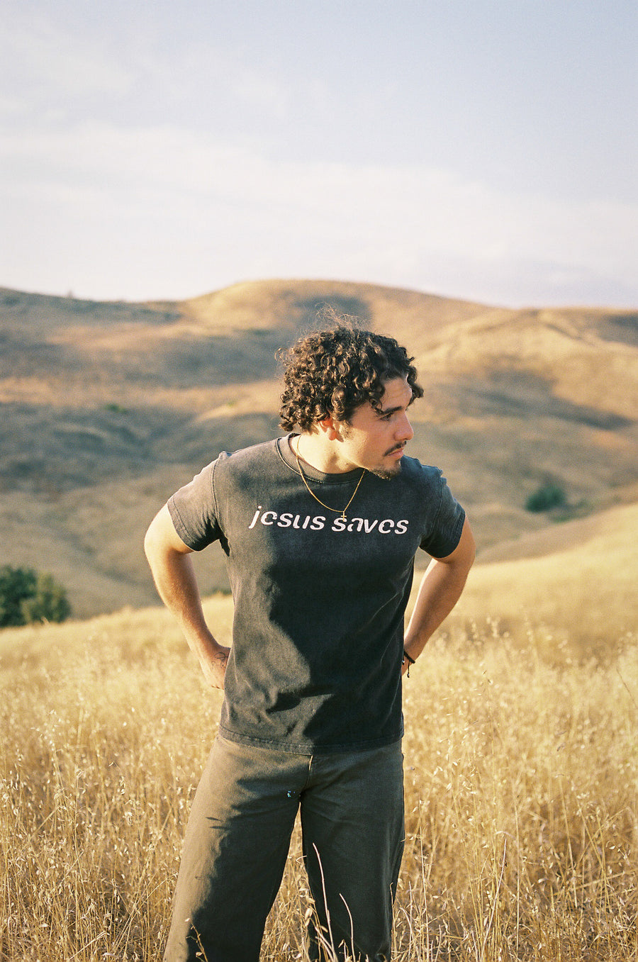 "Jesus Saves" Black muscle tee
