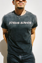 Load image into Gallery viewer, "Jesus Saves" Black muscle tee
