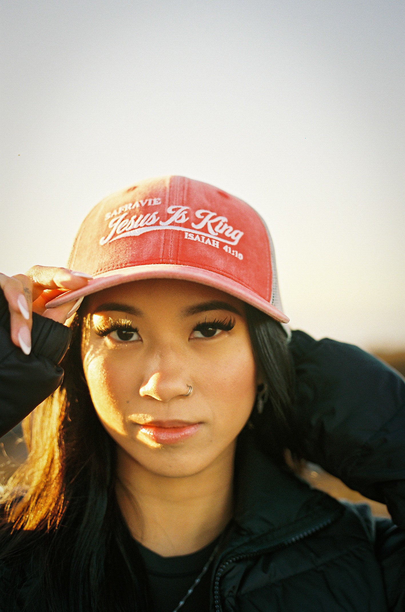 'Jesus Is King' Red Trucker Hat