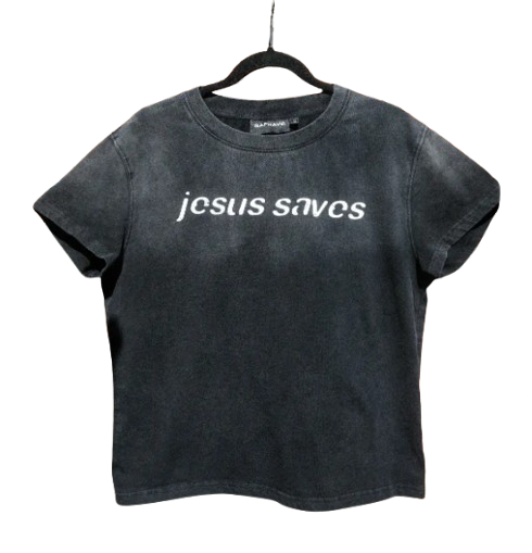 "Jesus Saves" Black muscle tee