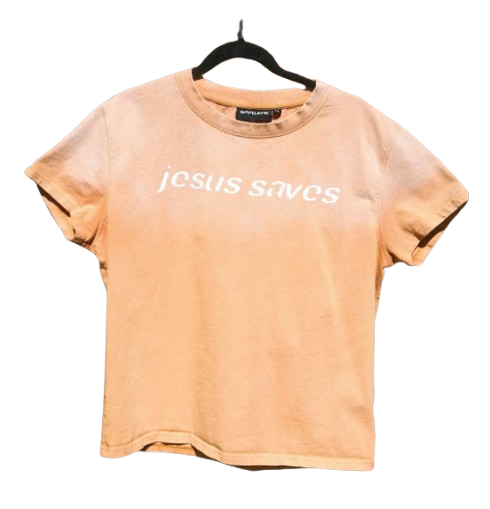 "Jesus Saves" Yellow muscle tees