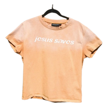 Load image into Gallery viewer, "Jesus Saves" Yellow muscle tees
